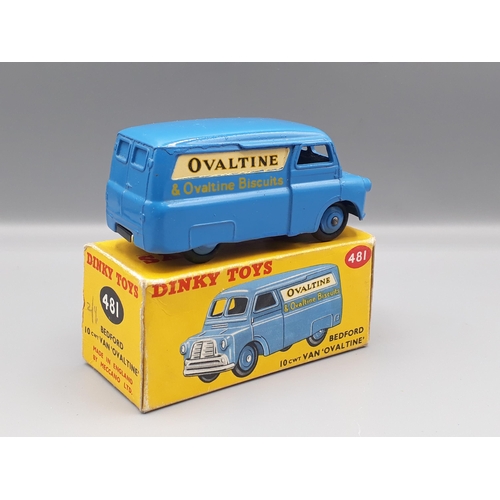 1101 - A boxed Dinky Toys No.481 Bedford 'Ovaltine' Van, Nr M-M, box E