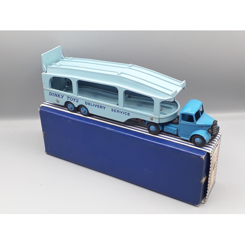 1112 - A boxed Dinky Toys No.982 Pullmore Car Transporter with packing and Ramp, Nr M-M, box E