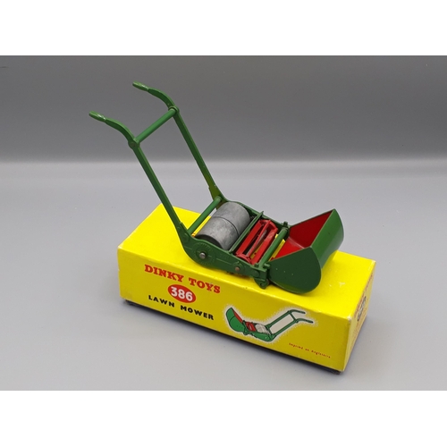 1132 - A boxed Dinky Toys No.386 Lawn Mower, Nr M-M, late box E+