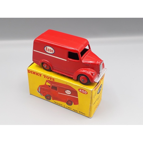 1143 - A boxed Dinky Toys No.450 Trojan 'Esso' Van, Nr M-M, box E+