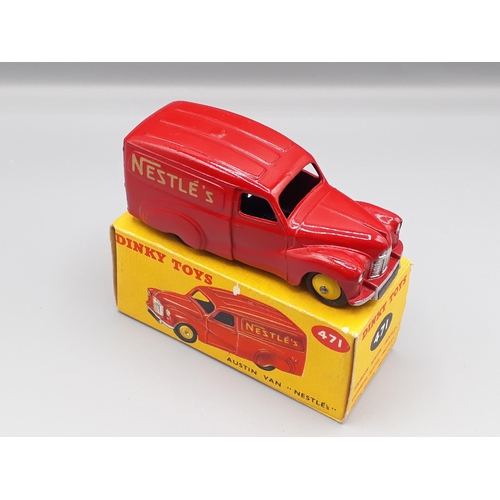 1144 - A boxed Dinky Toys No.471 Austin Van 'Nestle's', Nr M-M, box E