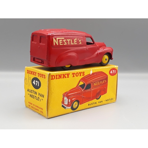 1144 - A boxed Dinky Toys No.471 Austin Van 'Nestle's', Nr M-M, box E