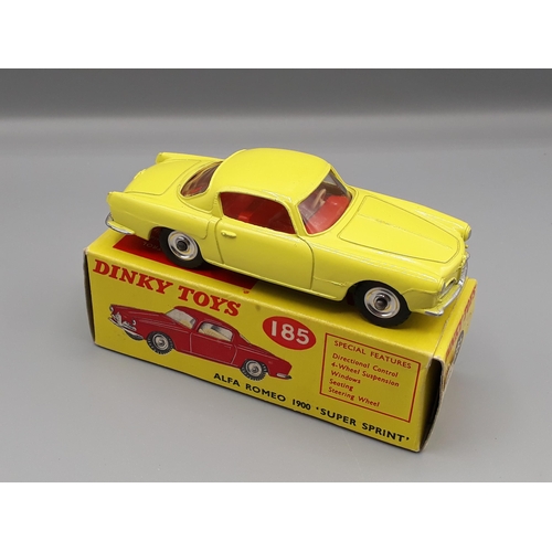 1146 - A boxed Dinky Toys No.185 yellow Alfa Romeo 'Super Sprint', Nr M-M, box E+