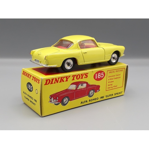 1146 - A boxed Dinky Toys No.185 yellow Alfa Romeo 'Super Sprint', Nr M-M, box E+