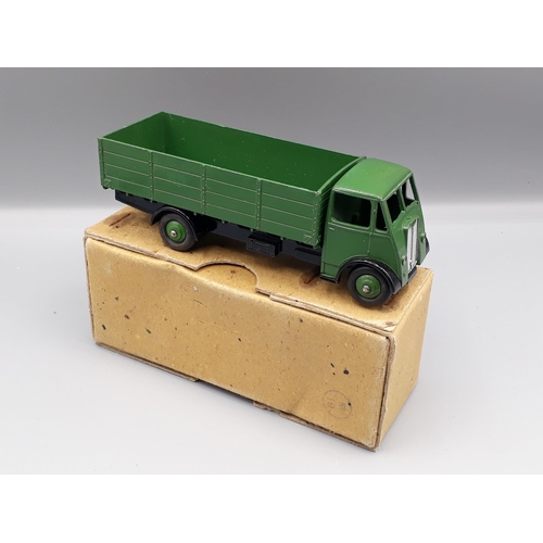 1156 - A boxed Dinky Supertoys No.511 green and black Guy 4-ton Lorry, Nr M-M, box E+