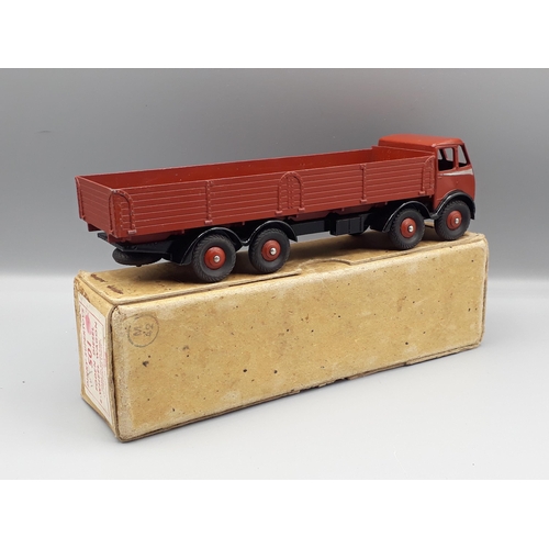 1158 - A boxed Dinky Supertoys No.501 brown and black 1st type Foden 8-wheel Wagon, Nr M-M, box E