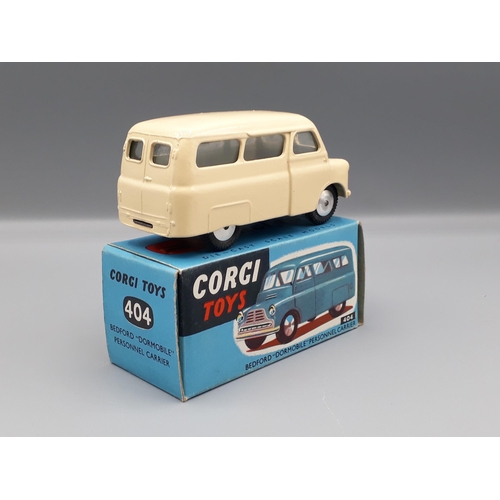 1167 - A boxed Corgi Toys No.404 cream Bedford 'Dormobile' Carrier, Nr M-M, box superb