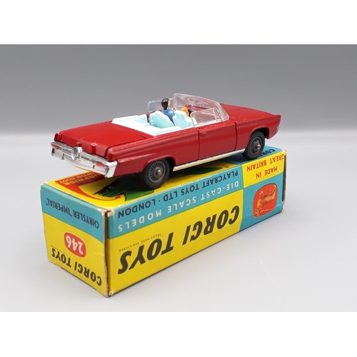 1176 - A boxed Corgi Toys No.246 red Chrysler Imperial, Nr M-M, box E