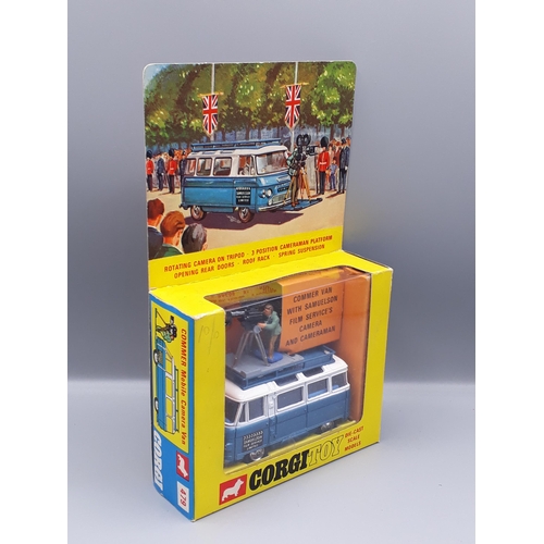 1179 - A boxed Corgi Toys No.479 Commer Camera Van with Samuelson Camera and Cameraman, Nr M-M, box E+