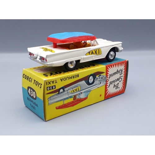 1186 - A boxed Corgi Toys No.430 Bermuda Taxi, Nr M-M, box E+