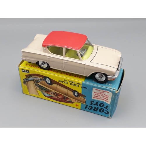 1200 - A boxed Corgi Toys No.234 Ford Consul Classic, Nr M-M, box E+