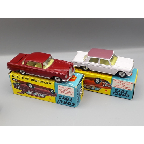 1213 - A boxed Corgi Toys Gift Set 28 Carrimore Car Transporter with four Cars. The cars are all illustrate... 