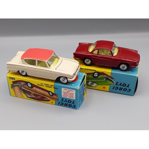 1213 - A boxed Corgi Toys Gift Set 28 Carrimore Car Transporter with four Cars. The cars are all illustrate... 