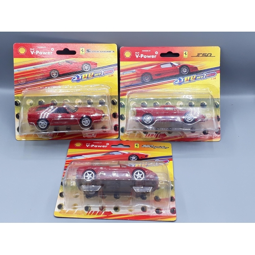 1217 - Nine boxed Shell V-Power diecast Models of Ferraris