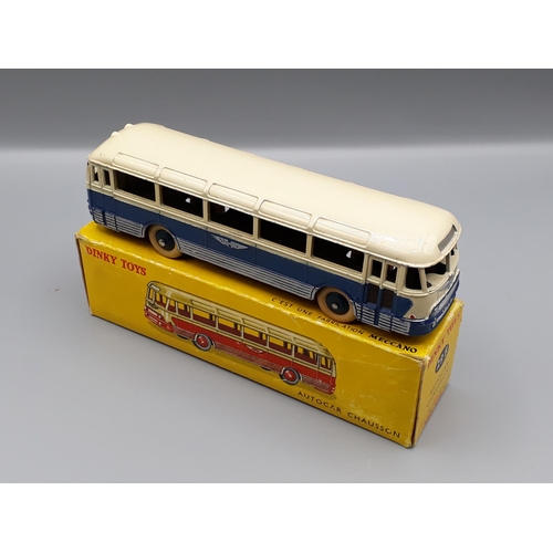 1218 - A boxed French Dinky Toys No.29F blue Autocar Chausson, VG, box G-VG