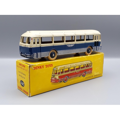 1218 - A boxed French Dinky Toys No.29F blue Autocar Chausson, VG, box G-VG