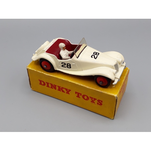 1219 - A boxed Dinky Toys No.108 white MG Midget Sports, Nr M-M, box E