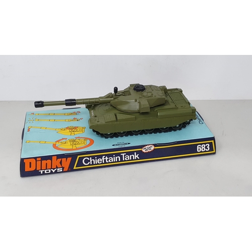 1229 - A Dinky Toys No.617 Volkswagen KDF and 50mm P.A.K Anti-Tank Gun in perspex packaging and a a No.683 ... 