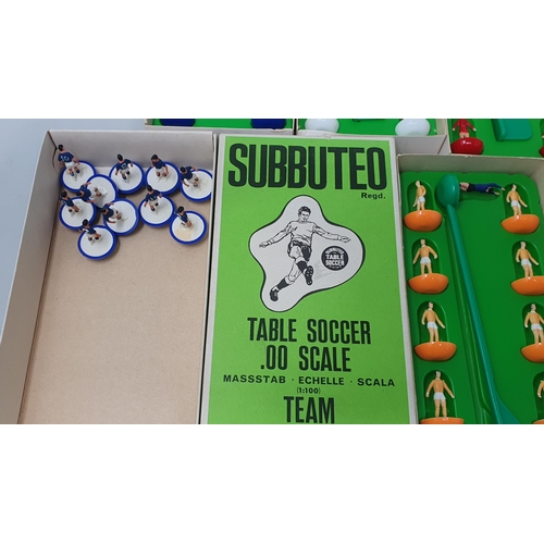 1235 - Seven boxed Subbuteo Teams including reference numbers 4, 21, 28, 51, 74, 207 and 211 (one incomplet... 