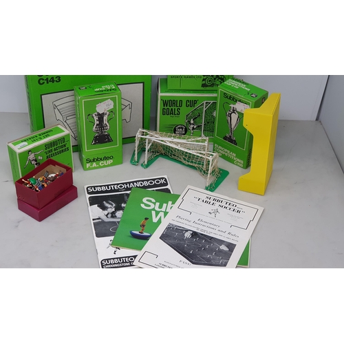 1237 - A quantity of Subbuteo Accessories including boxed C130 World Cup Goals, boxed C143 Corner Terrace U... 