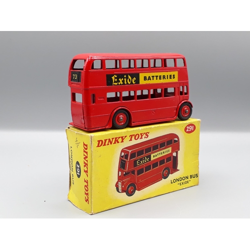 1252 - A boxed Dinky Toys No.291 London Bus 'Exide'