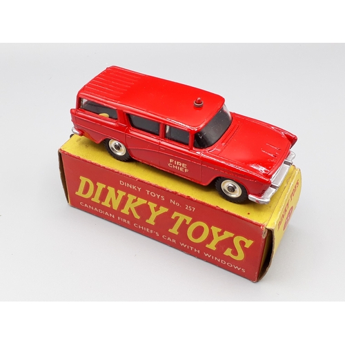 1258 - A boxed Dinky Toys No.257 Canadian Fire Chief's Car