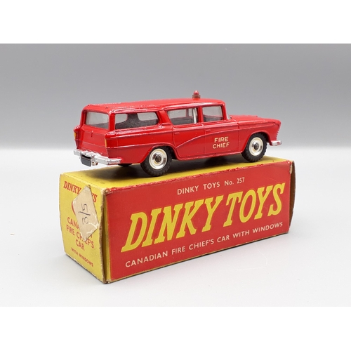 1258 - A boxed Dinky Toys No.257 Canadian Fire Chief's Car