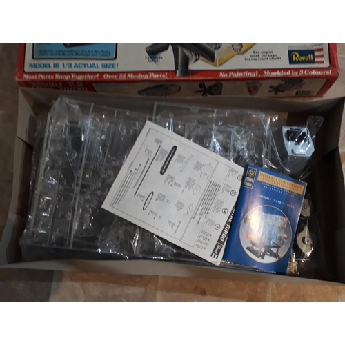 1274 - A boxed Revell 1/3 scale Ford 2.3 litre turbo Engine plastic kit, parts all contained within origina... 