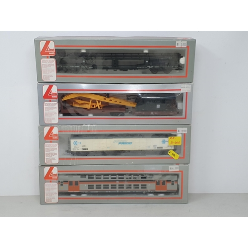 1292 - Nine boxed Lima H0 scale Coaches, eight boxed Wagons including Car Transporter and two boxed Signals