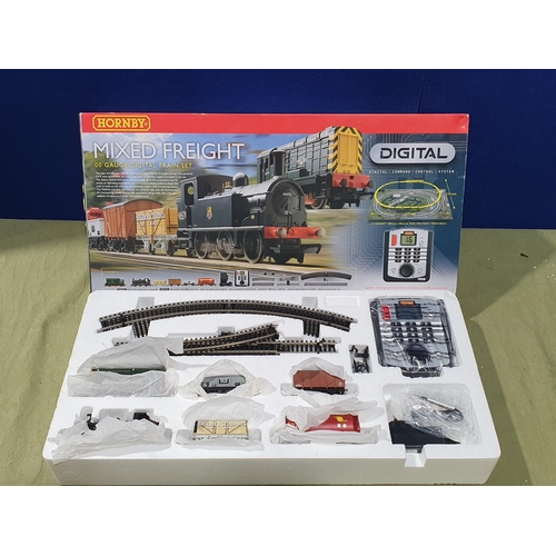 1305 - A boxed Hornby 00 gauge digital Mixed Freight Set