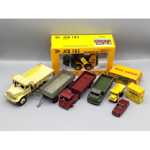 1325 - A box of unboxed play worn diecast including Dinky Toys No.169 Studebaker Golden Hawk, No.133 Cunnin... 