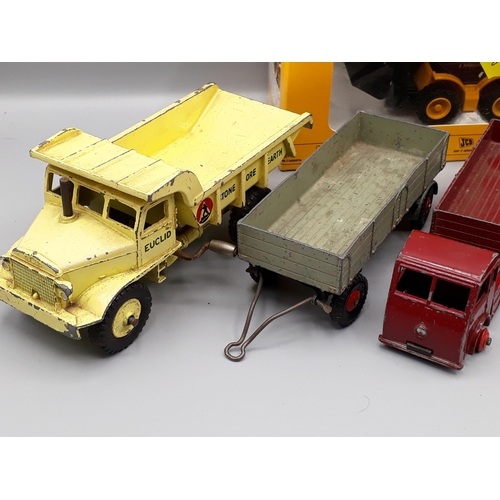 1325 - A box of unboxed play worn diecast including Dinky Toys No.169 Studebaker Golden Hawk, No.133 Cunnin... 