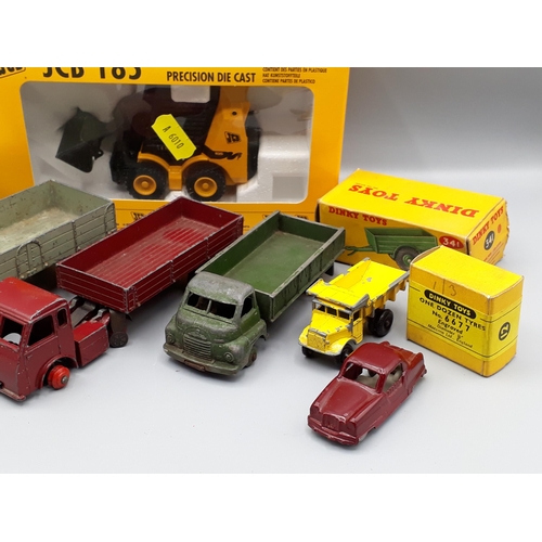 1325 - A box of unboxed play worn diecast including Dinky Toys No.169 Studebaker Golden Hawk, No.133 Cunnin... 