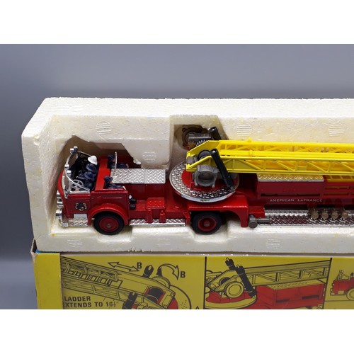 1208 - A boxed Corgi Major No.1143 American Lafrance Aerial Rescue Truck with 'Mr Retailer' cover strip, bo... 