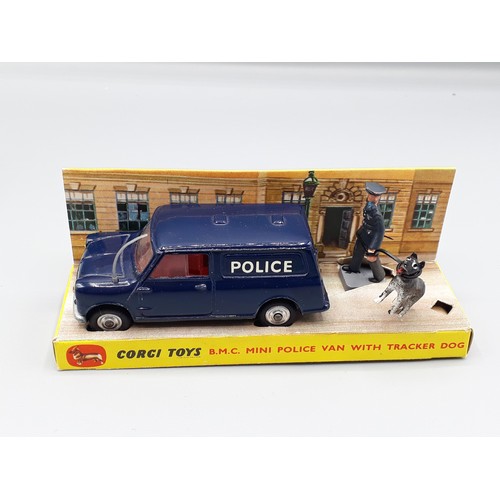 1209 - A boxed Corgi Toys No.448 Mini Police Van with tracker dog, Nr M-M, box superb