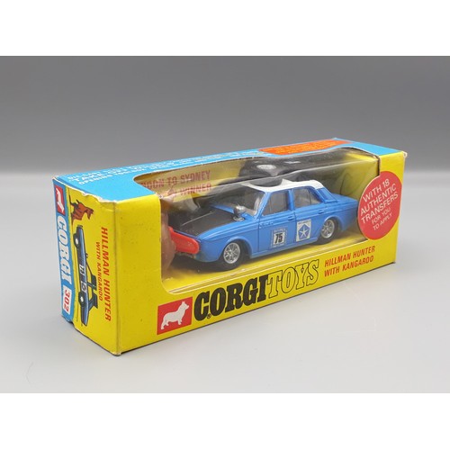 1210 - A boxed Corgi Toys No.302 Hillman Hunter with kangaroo, Nr M-M, with unapplied transfer sheet, box s... 