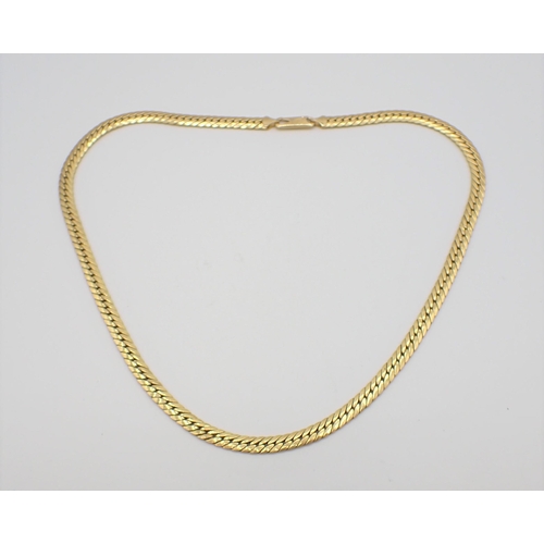 171 - An 18ct gold flexible link Necklace, approx 45cms long, approx 16gms