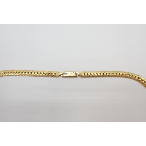 171 - An 18ct gold flexible link Necklace, approx 45cms long, approx 16gms