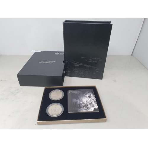 252 - A Collection of modern Commemorative Coins including 2013 Royal Mint Collectors Edition Proof Set, v... 