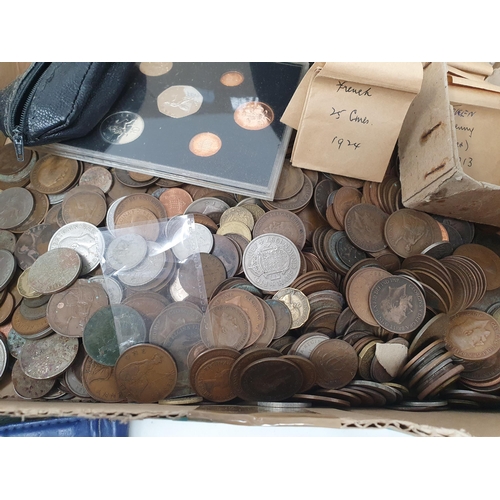 297 - A Box of British and World Coins