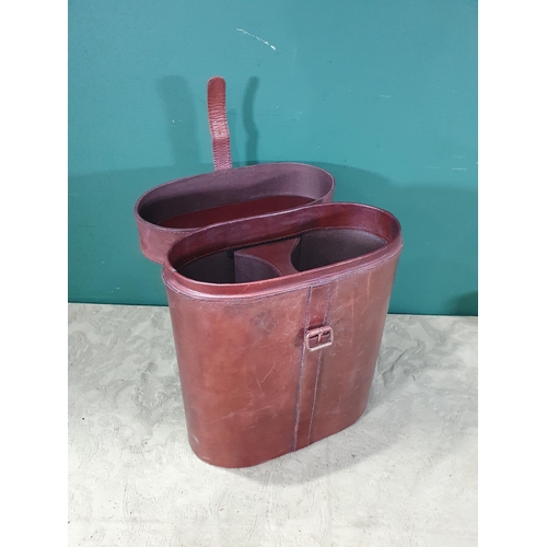 3 - A leather Wine Carrier for two bottles (R7)