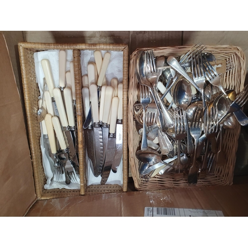 336 - A large quantity of Plated Cutlery. (R5).