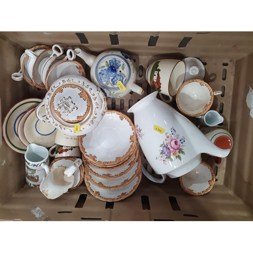 341 - Three Boxes of assorted Ceramics including, two Royal Doulton 