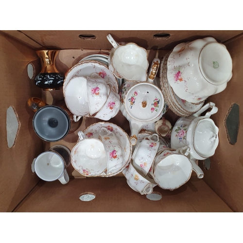 341 - Three Boxes of assorted Ceramics including, two Royal Doulton 