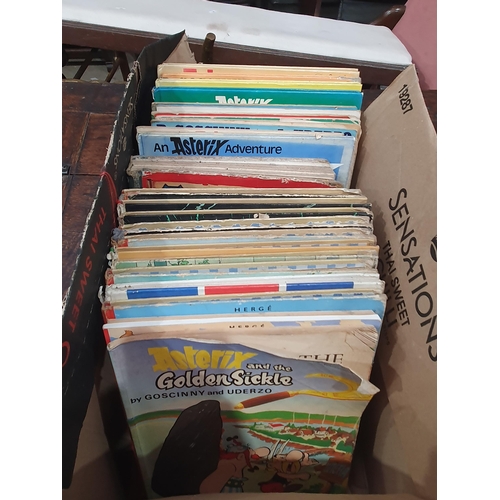 693 - A box of Asterix, Tintin and Victor Comics (R10)