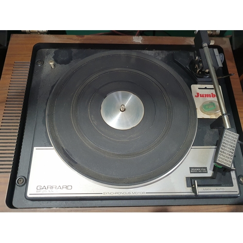 748 - A Sony Record Player with Garrard SP25  MKIV deck and a pair of speakers (R8) (Passed PAT Test)