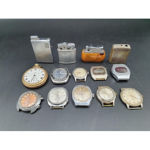 87 - A Collection of Vintage Watches and Cigarette Lighters