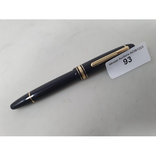 93 - A Mont Blanc Meisterstuck No 146 Fountain Pen with 14k nib, No 4810