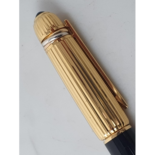 94 - A Dupont Laque De Chine Fountain Pen with 18ct gold nib, and a Pasha de Cartier Cartidge Fountain Pe... 