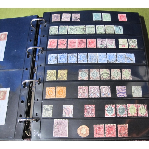 402 - A GB QV-QE11 Stamp Collection, mint/used , contained in ten albums; together with a Folio containing... 